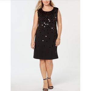 Plus size 2X Paillette Shift Dress